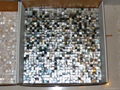 Mesh 10x10mm/300x300mm Blacklip Seashell MOP mosaic tile, Butt-joint gap format 4