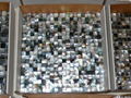Mesh 15x15mm/300x300mm Blacklip Seashell MOP mosaic tile, Butt-joint gap format 4