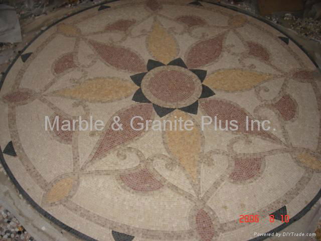 Marble mosaic medallion