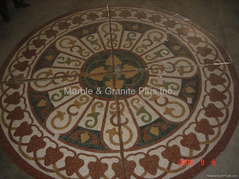 Marble mosaic medallion 1