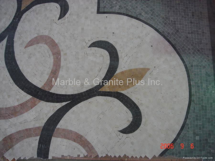 Marble mosaic medallion 3