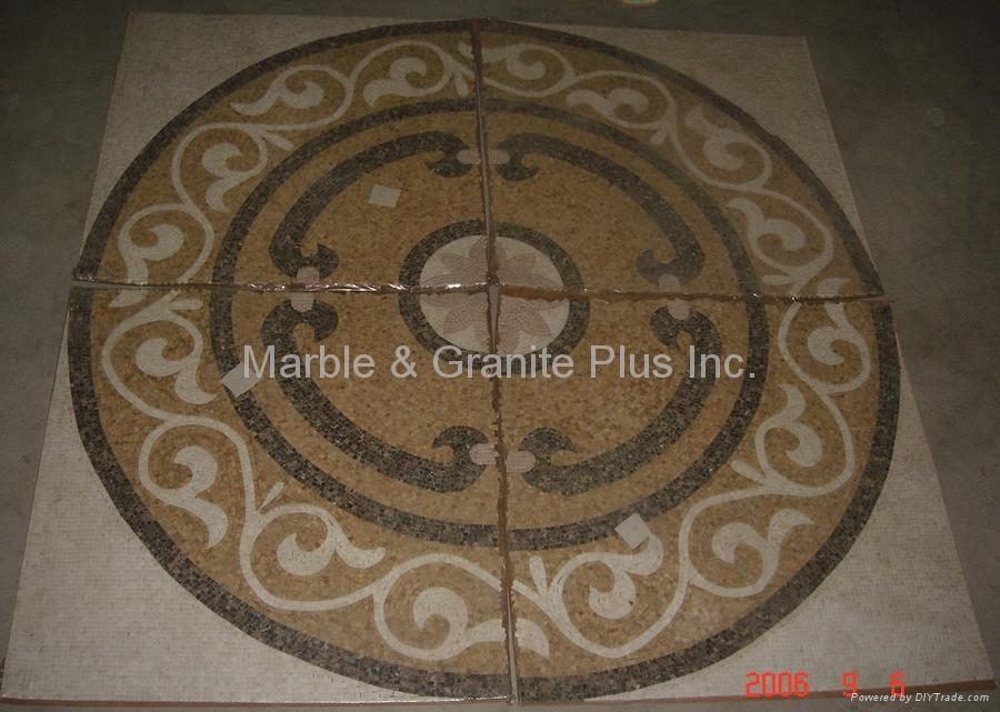 Marble mosaic medallion