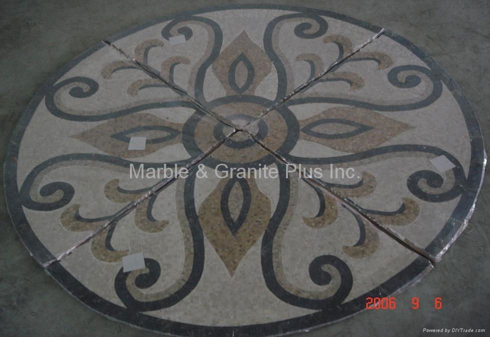 Marble mosaic medallion