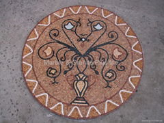 Marble mosaic medallion