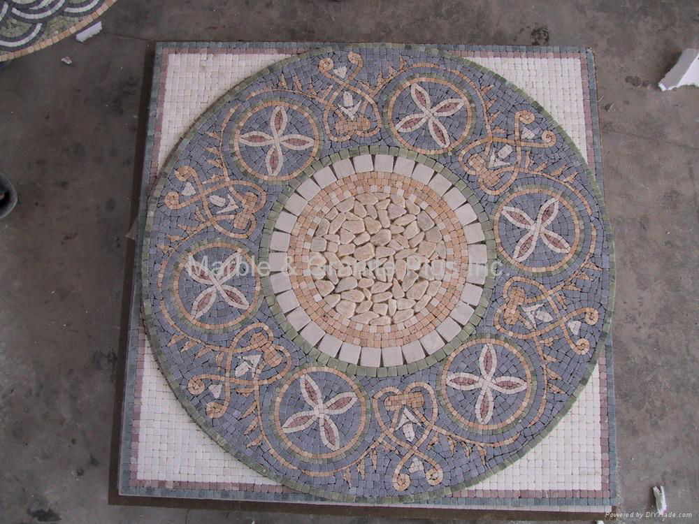 Marble mosaic medallion