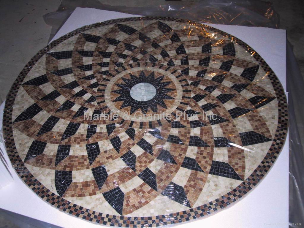 Marble mosaic medallion