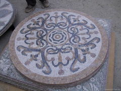 Marble mosaic medallion