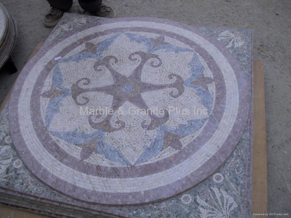 Marble mosaic medallion