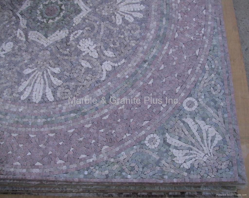 Marble mosaic medallion 2