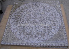 Marble mosaic medallion