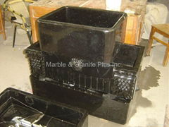 Elite Black marble farmhouse sink