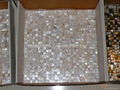 mesh 10x10mm/300x300mm white Mother of Pearl Mosaic tile, with open grout gap 2