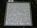 mesh 10x10mm/300x300mm white Mother of Pearl Mosaic tile, with open grout gap 4