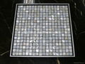 mesh 15x15mm/305x305x2mm white Mother of Pearl mosaic tile, with open grout gap 3