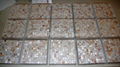 mesh 25x25mm/322x322x2mm white Mother of Pearl mosaic tile, with open grout gap  4