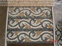 Marble mosaic border