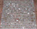 Agate Red / Strata Tan marble mosaic tile 1