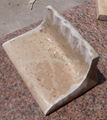 Travertine soap dish