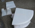 White marble bathroom accessories 1