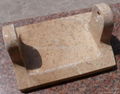 Travertine toilet paper holder