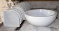 White marble corner & sink 1