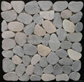 Sliced Pebble mosaic tile