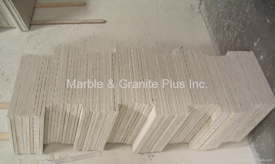 25x25mm/600x600x11 Solid White Mother of Pearl Tile, porcelain tile backing  3