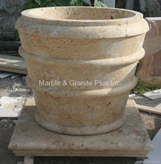 Travertine Planter