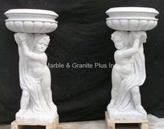 Marble Planter & Vase