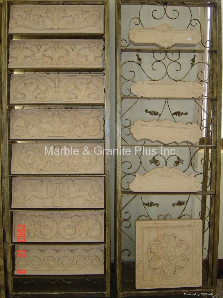 Carved Marble Border 3