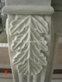 China white marble fireplace