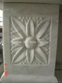 China white marble fireplace