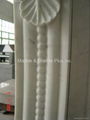 China white marble fireplace