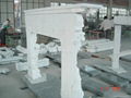 China White marble fireplace