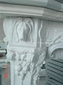 China White marble fireplace