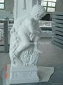 China White marble fireplace