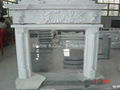 China White marble fireplace