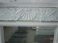 China White marble fireplace