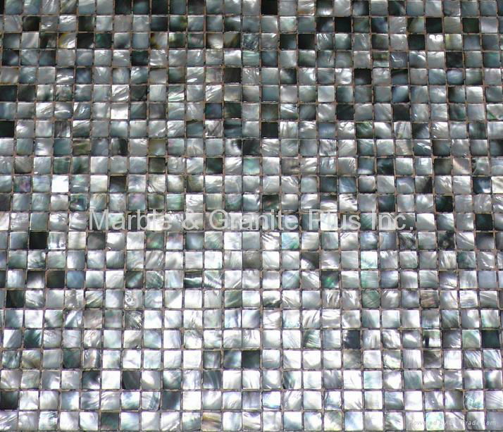 Black Tahiti MOP Mosaic Tile 4