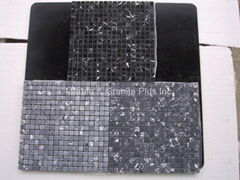 Nero Marquina marble mosaic tiles