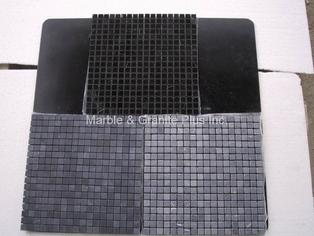 Elite Black marble mosaic tiles