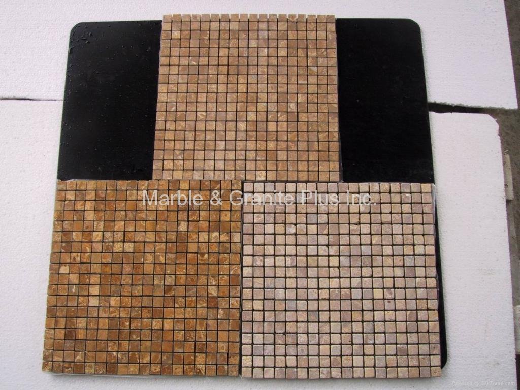 Giallo Tung marble mosaic tiles