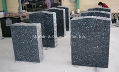 Blue Pearl Granite Monument