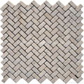 Turkish Beige Travertine Herringbone Mosaic Tile