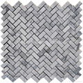 Bianco Carrara Herringbone Mosaic Tile 2