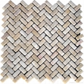 Honey Onyx Herringbone Mosaic Tile