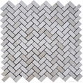 Crema Marfil Herringbone Mosaic Tile 1