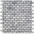 Bianco Carrara Brick Pattern Mosaic Tile 3