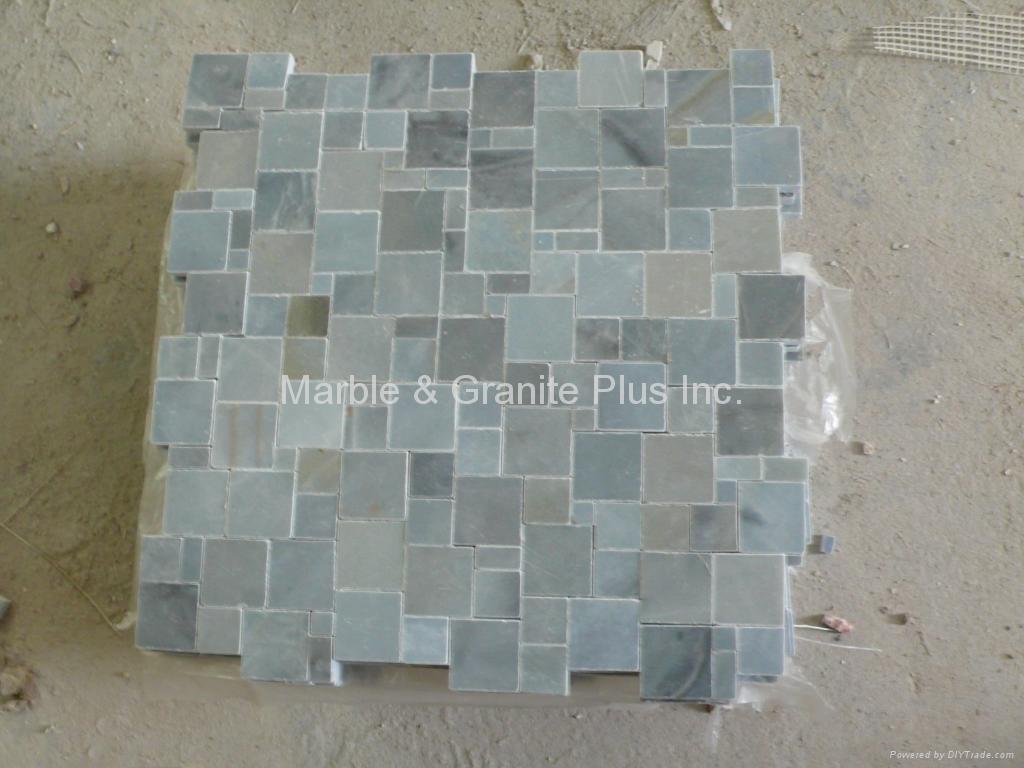 Opus Blue Moonstone Marble Mosaic Tiles (China Manufacturer) Marble