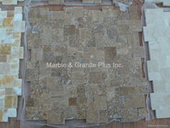 Opus Noce Travertine Mosaic Tile